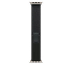 Black Trail Loop for iWatch 38/40/41mm & (42mmSeries10) with Silver Metal Connectors