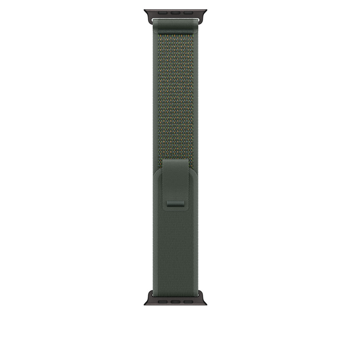 Dark Green Trail Loop for iWatch 44/45/46mm & 49mmUltra with Black Metal Connectors