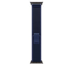 Navy Blue Trail Loop for iWatch 38/40/41mm & (42mmSeries10) with Black Metal Connectors