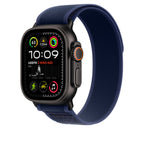 Navy Blue Trail Loop for iWatch 38/40/41mm & (42mmSeries10) with Black Metal Connectors Mobile Case by CoverMeUp - Style 2