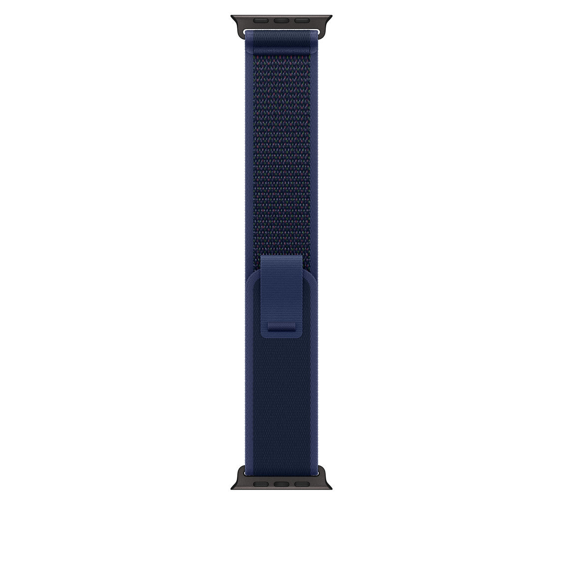 Navy Blue Trail Loop for iWatch 44/45/46mm & 49mmUltra with Black Metal Connectors