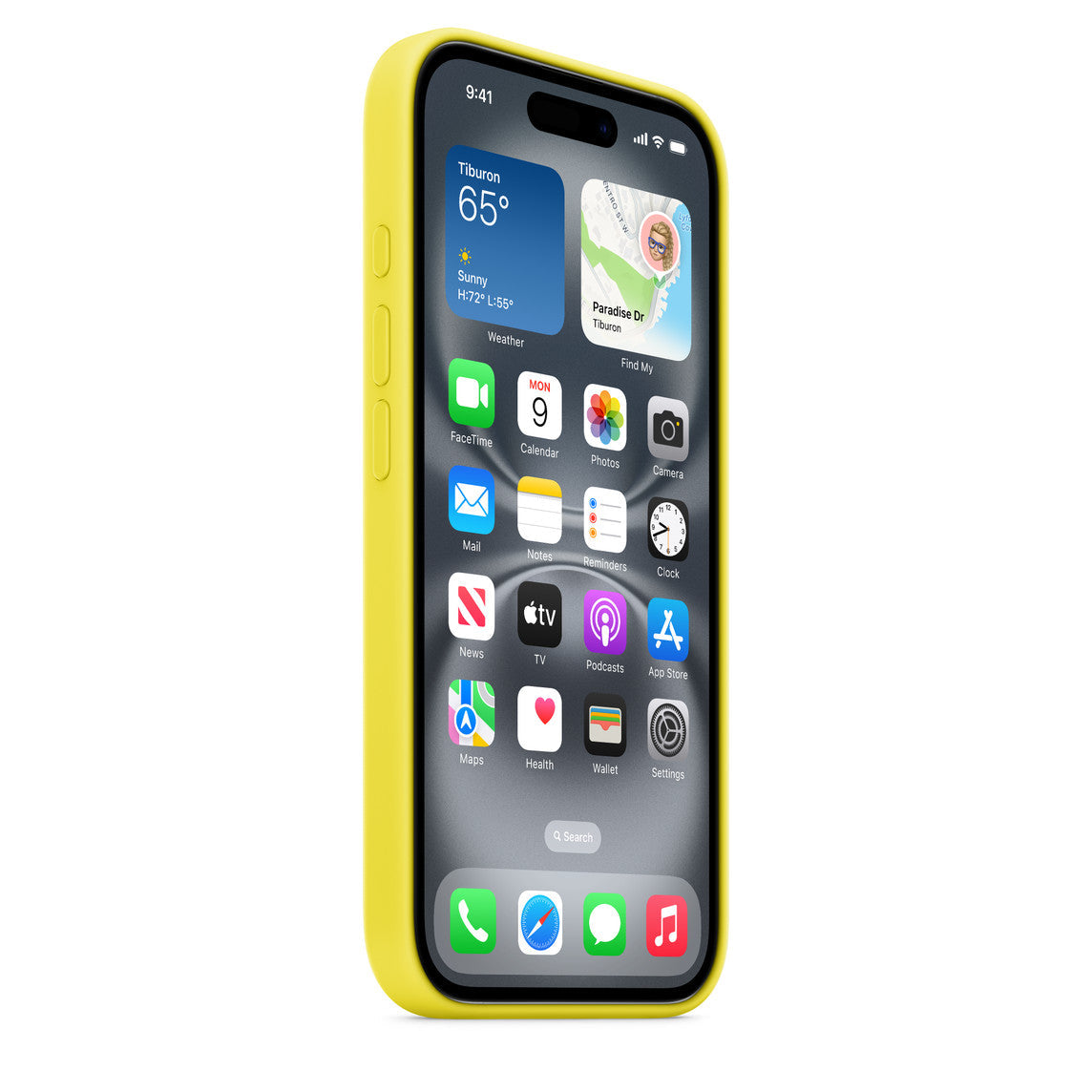 Protective Apple iPhone Back Cover - Logo Silicon Case for iPhone 16 Pro (Star Fruit) - Style 5