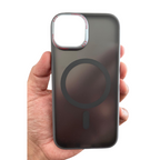 Protective Apple iPhone Back Cover - MagSafe Compatible Matte Case with Camera Protection & Shock Absorption for iPhone - Style 2