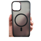 Protective Apple iPhone Back Cover - MagSafe Compatible Matte Case with Camera Protection & Shock Absorption for iPhone - Style 3
