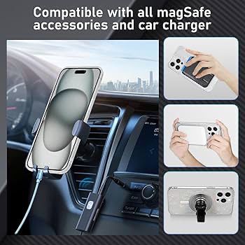 MagSafe Glitter Transparent Hard TPU iPhone Case – Shockproof | Scratch Resistant | Wireless Charging Compatible