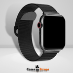 iWatch Magnetic Milanese Loop Band Black Color Mobile Case by CoverMeUp - Style 2