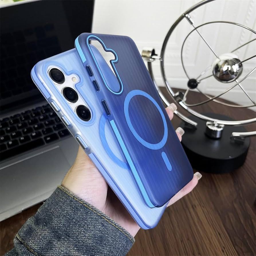 Magnetic Charging Case with Vertical Stripe Design – Shockproof & Stylish