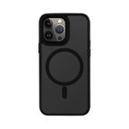 Protective Apple iPhone Back Cover - Black Drop Proof Matte Finished Magsafe Case for iPhone 14 Pro Max - Style 3