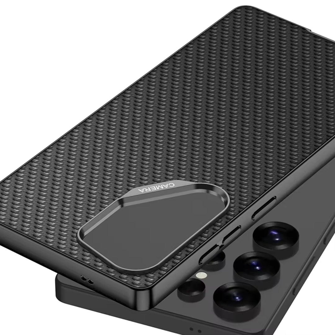 Samsung Galaxy S25 Ultra GKK Elite Weave Leather Armor Protective Case Mobile Case by CoverMeUp - Style 15