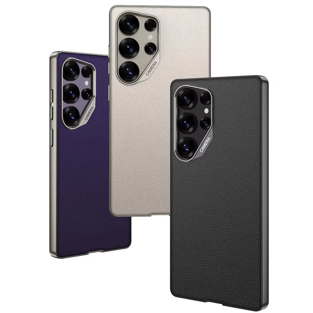Samsung Galaxy S25 Ultra GKK Elite Weave Leather Armor Protective Case Mobile Case by CoverMeUp - Style 16