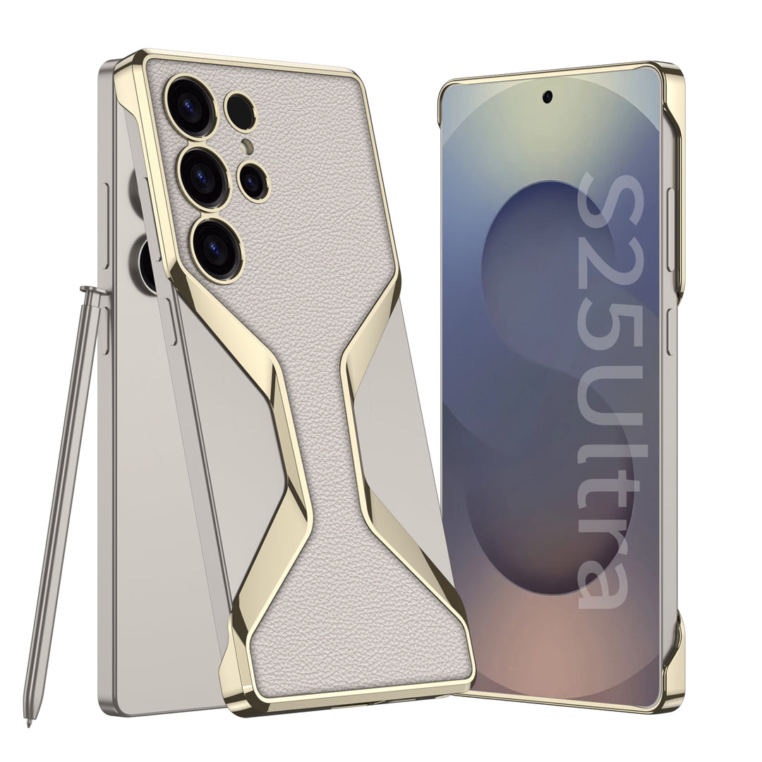 Samsung Galaxy S25 Ultra Elite Armor Edge Chrome Case Mobile Case by CoverMeUp - Style 6
