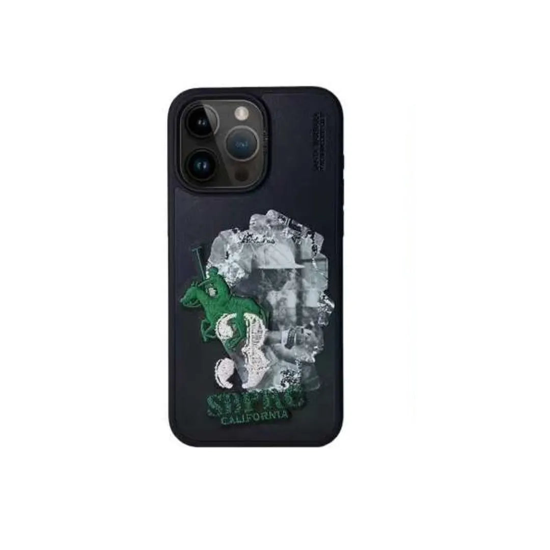 Santa Barbara Polo  Marcus Series  Cover for iPhone 15 Pro (Black)