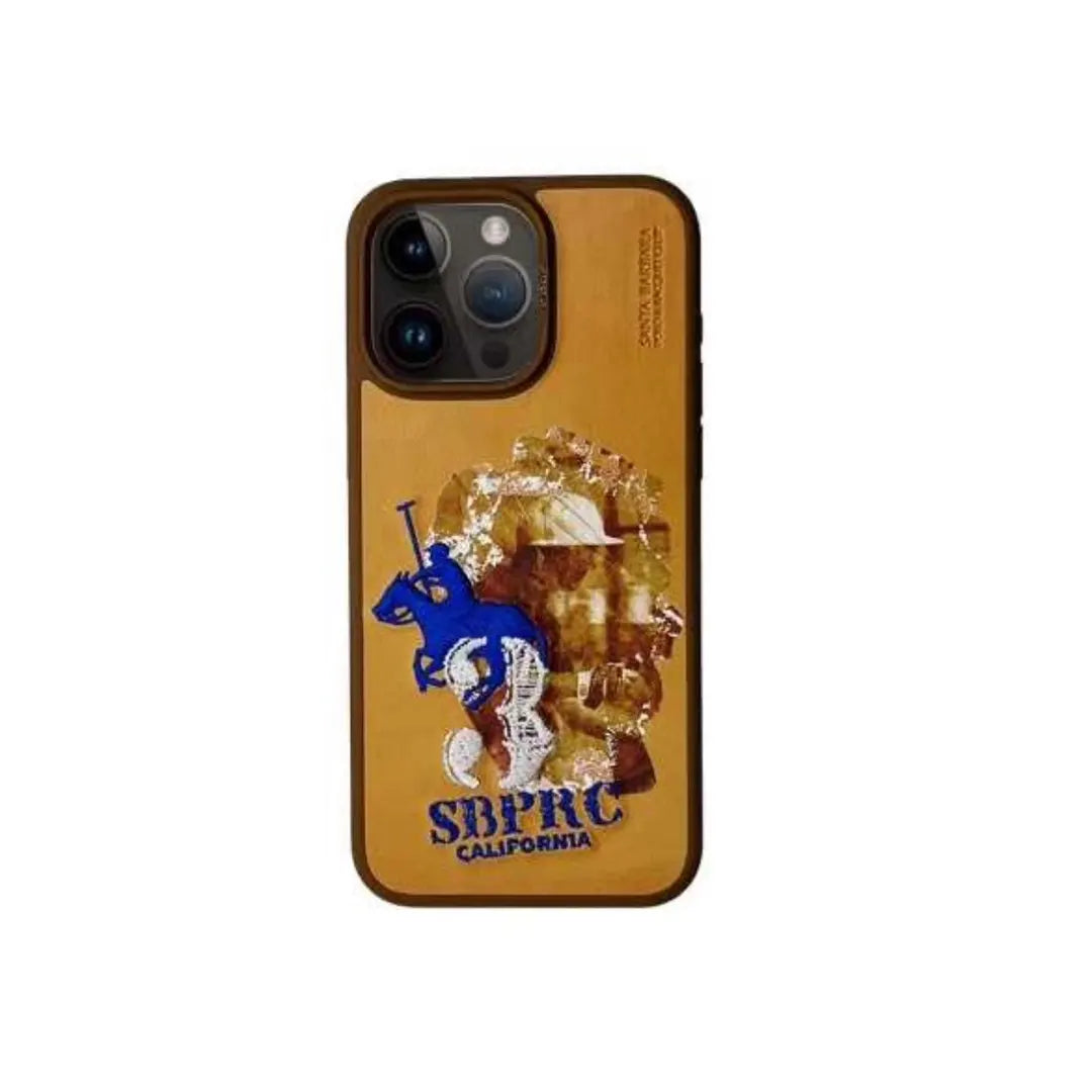 Santa Barbara Polo  Marcus Series  Cover for iPhone 15 Plus  (Tan Brown)