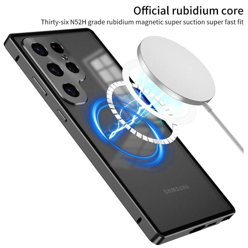 Matte Magsafe Case With Titanium Frame - Samsung Mobile Case by CoverMeUp - Style 8