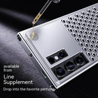 Samsung Galaxy S24 Ultra Heat Dissipation Aluminum Cooling Case with Aroma - Black Mobile Case by CoverMeUp - Style 5