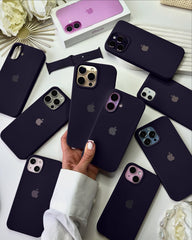 Liquid Silicon iPhone Case - Midnight Plum