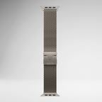 Milanese Loop Chain for iWatch 10 Series (44/45/46/49 MM) (NATURAL TITANIUM) Mobile Case by CoverMeUp - Style 2