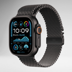 Milanese Loop Chain for iWatch 10 Series (44/45/46/49 MM) (BLACK) Mobile Case by CoverMeUp