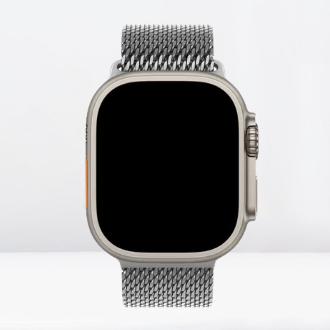 Milanese Loop Chain for iWatch 10 Series (44/45/46/49 MM) (SILVER) Mobile Case by CoverMeUp - Style 4