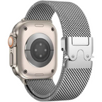 Milanese Loop Chain for iWatch 10 Series (44/45/46/49 MM) (BLACK) Mobile Case by CoverMeUp - Style 4