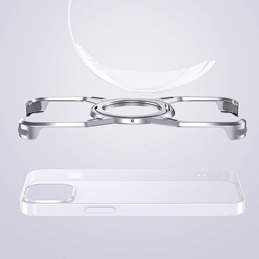 Minimalist Magnetic Metal Case for iPhone 