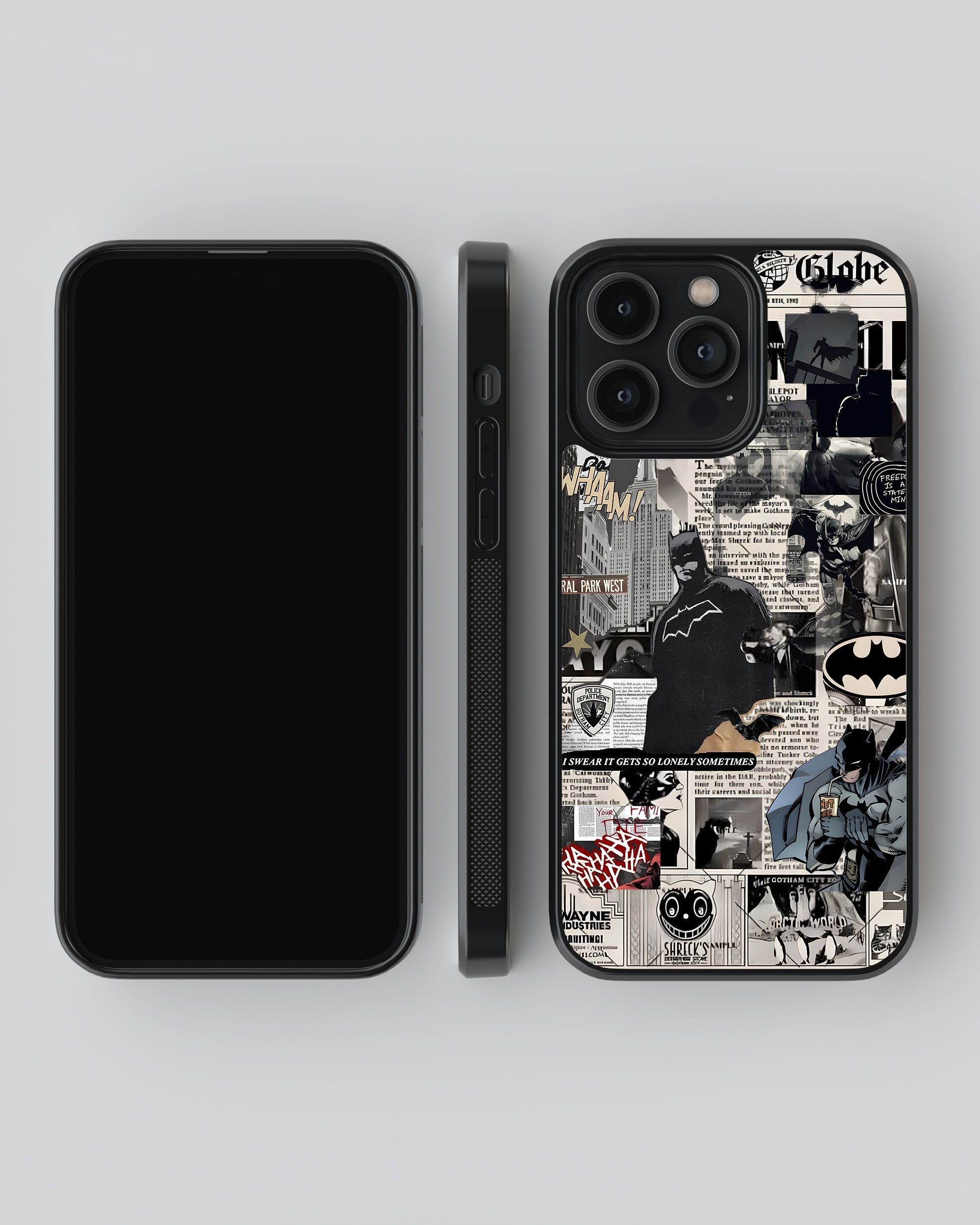 DC Mobile Cover (Batman Collage) Mobile Case by CoverMeUp - Style 4