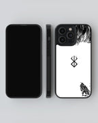 Berserk Mobile Cover (Berserk Symbol White) Mobile Case by CoverMeUp - Style 4