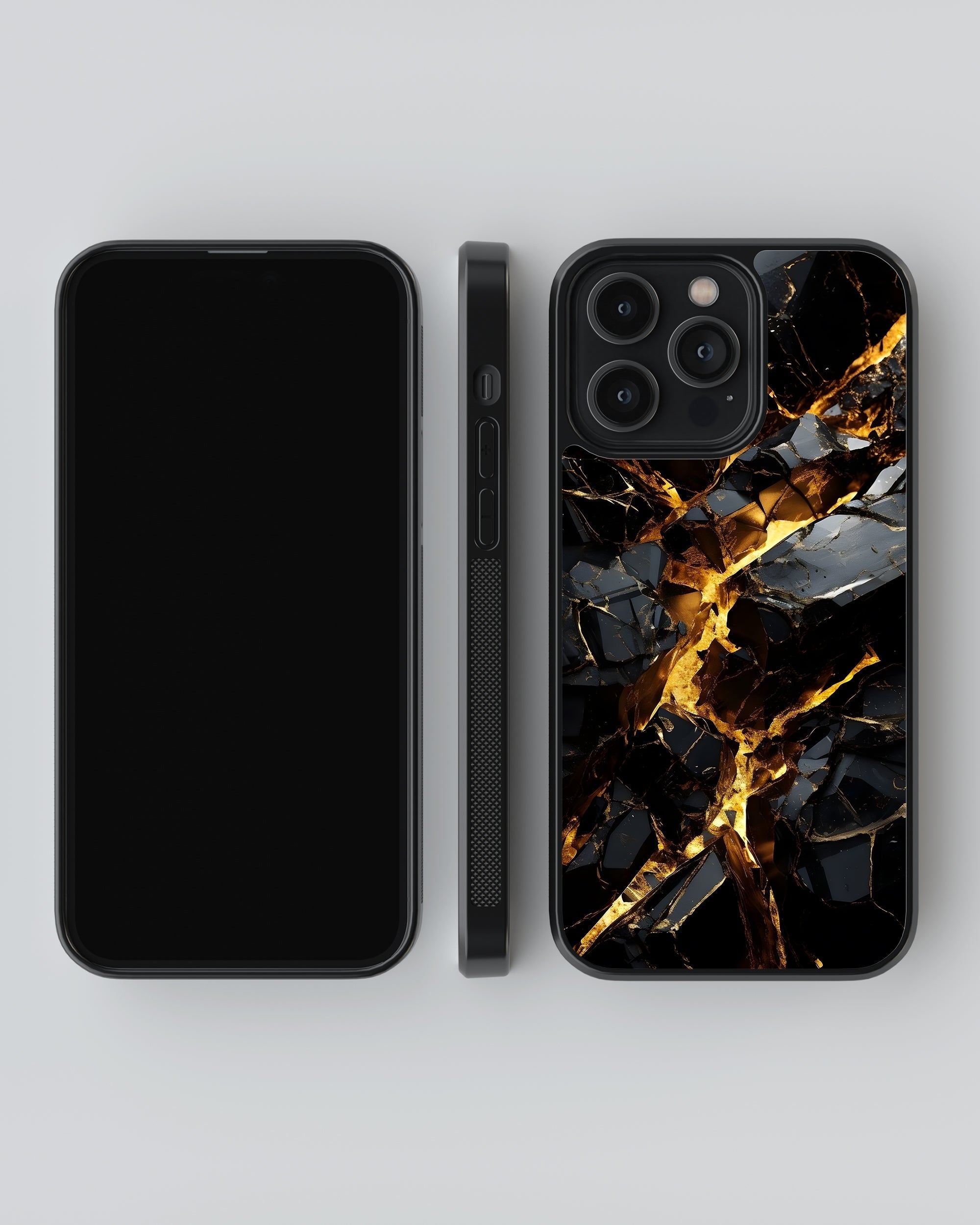 Marbel Mobile Cover (Black Marbel) Mobile Case by CoverMeUp - Style 4