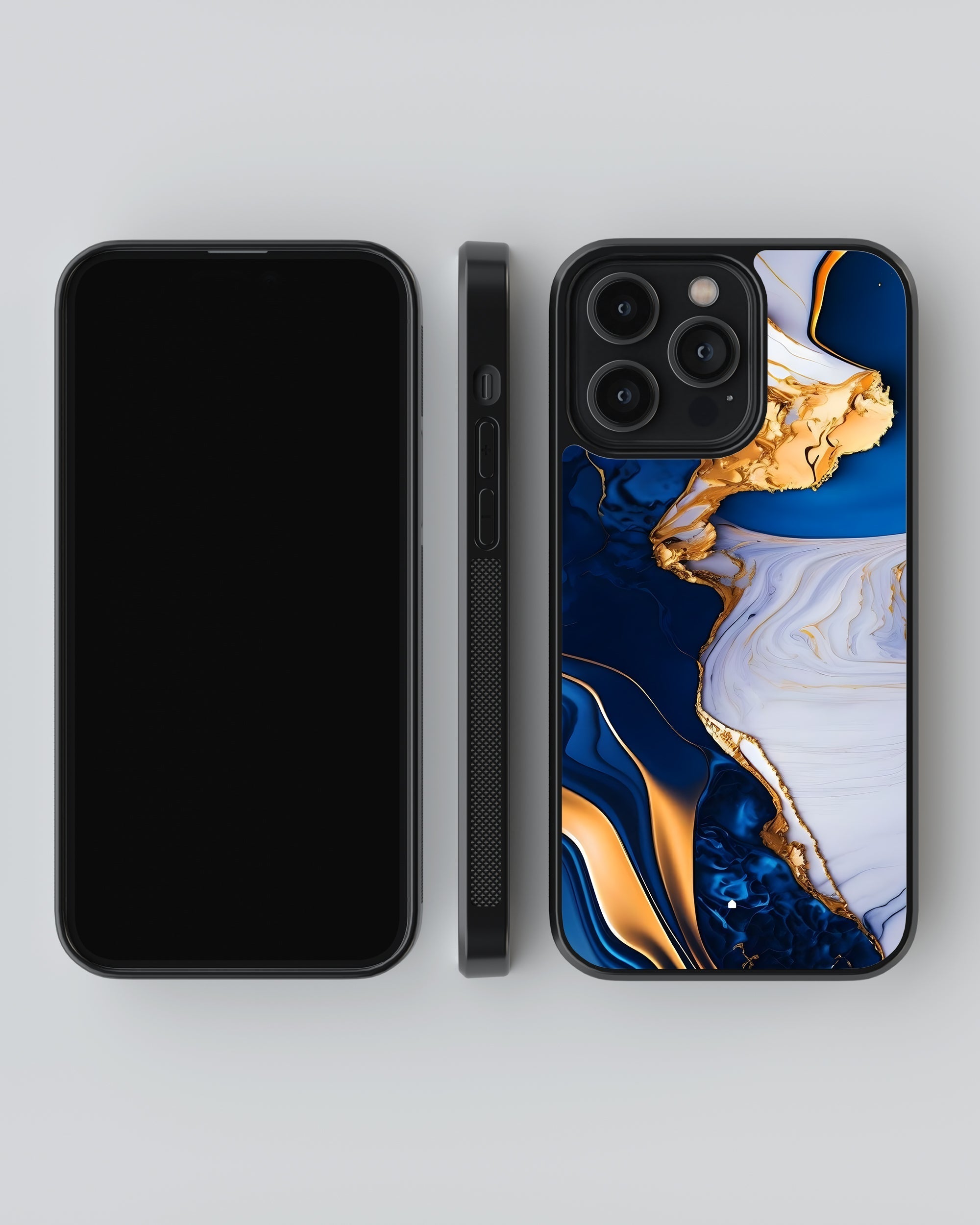 Marbel Mobile Cover (Blue Marbel) Mobile Case by CoverMeUp - Style 4