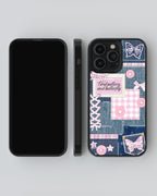 Girls Aesthetic Mobile Cover (ButterFly) Mobile Case by CoverMeUp - Style 4