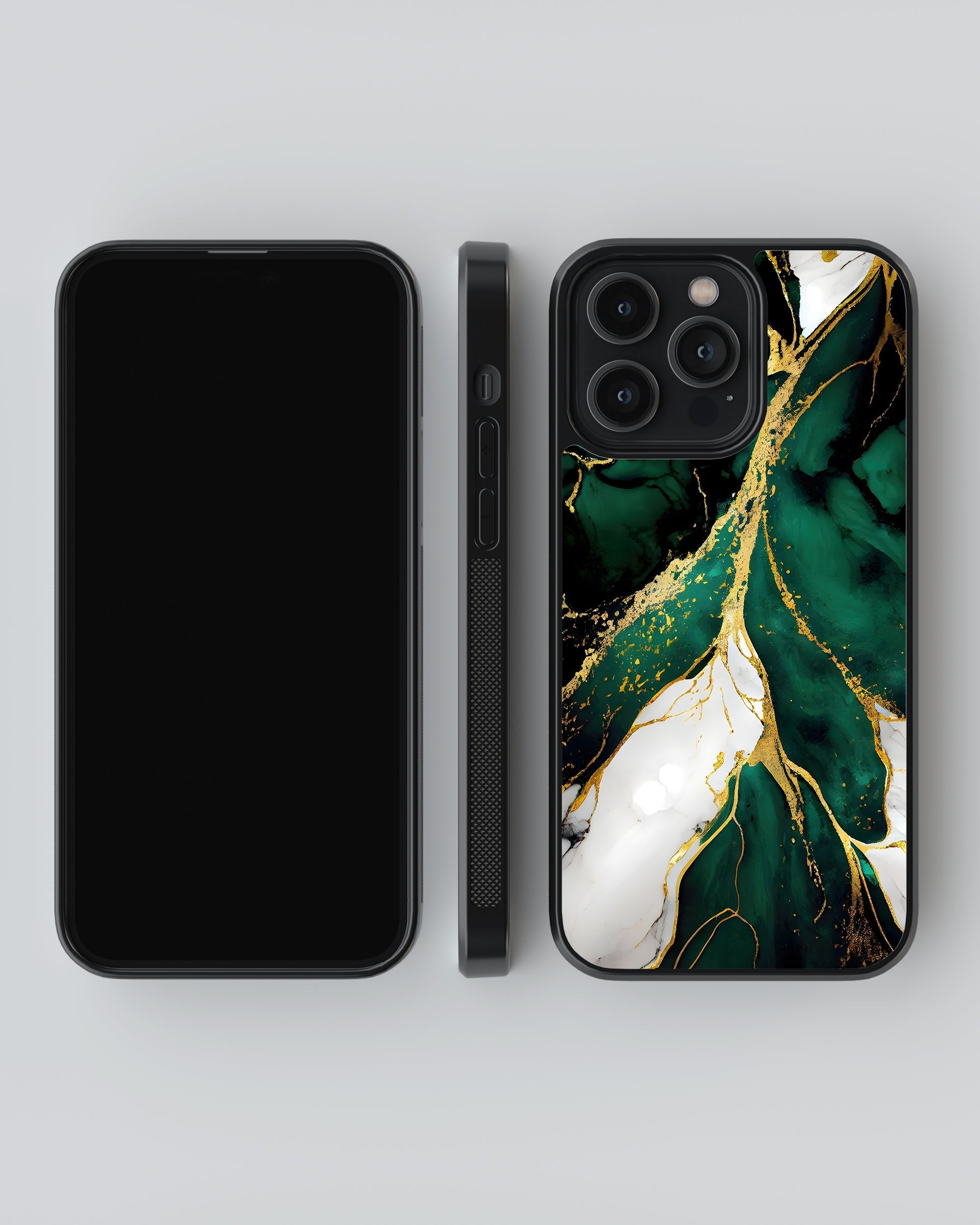 Marbel Mobile Cover (Green Marbel) Mobile Case by CoverMeUp - Style 4