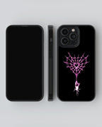 Girls Aesthetic Mobile Cover (Heart Web) Mobile Case by CoverMeUp - Style 4