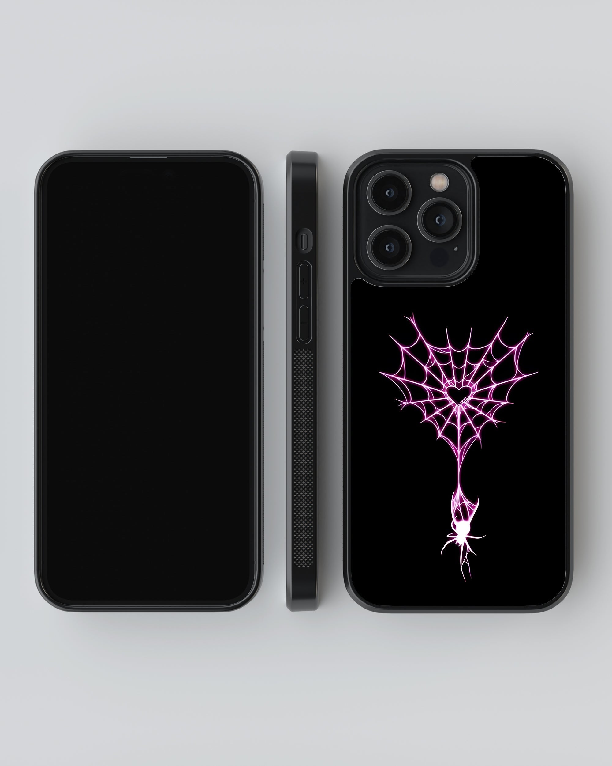 Girls Aesthetic Mobile Cover (Heart Web) Mobile Case by CoverMeUp - Style 4