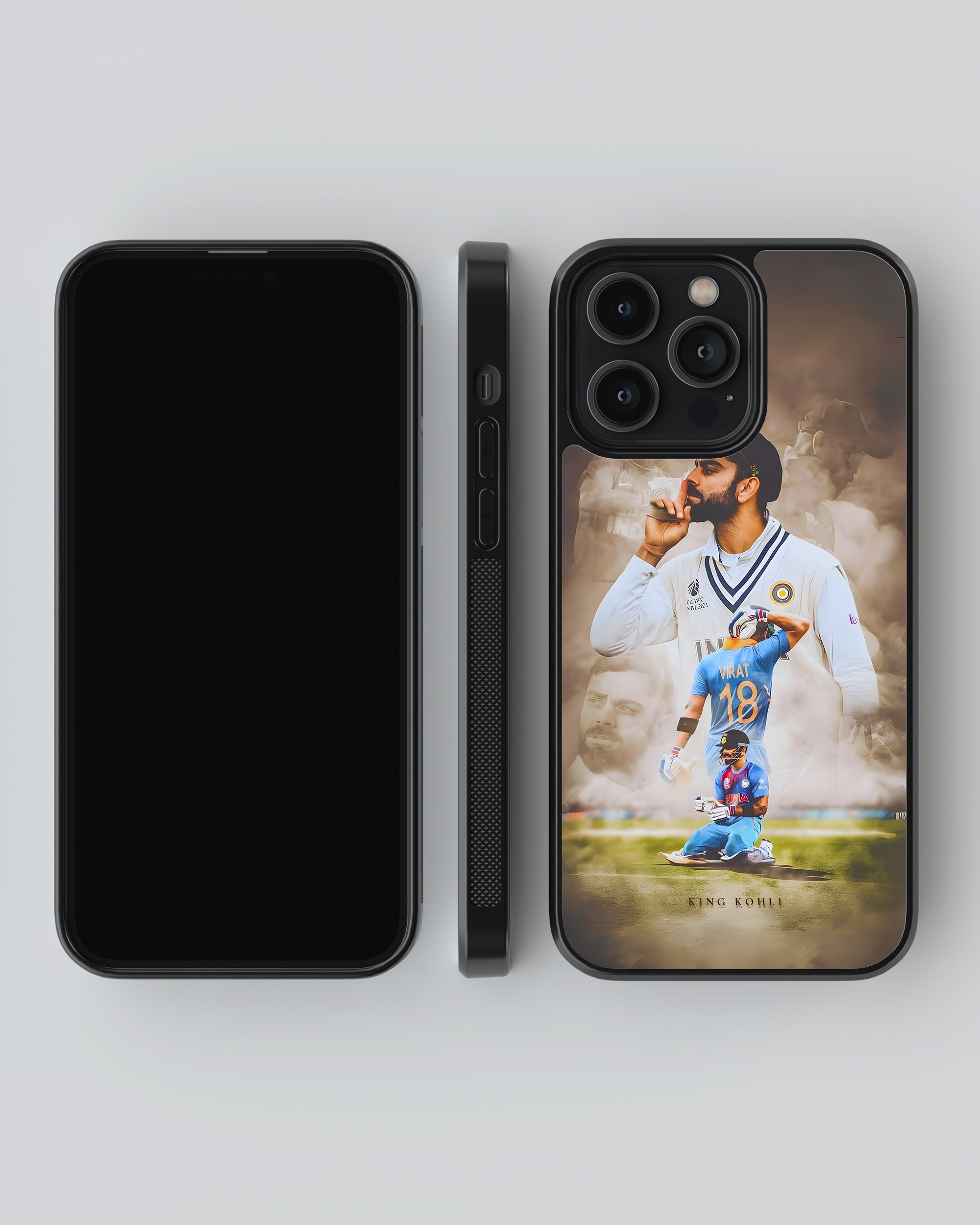 Cricket Mobile Cover (Kohli) Mobile Case by CoverMeUp - Style 4