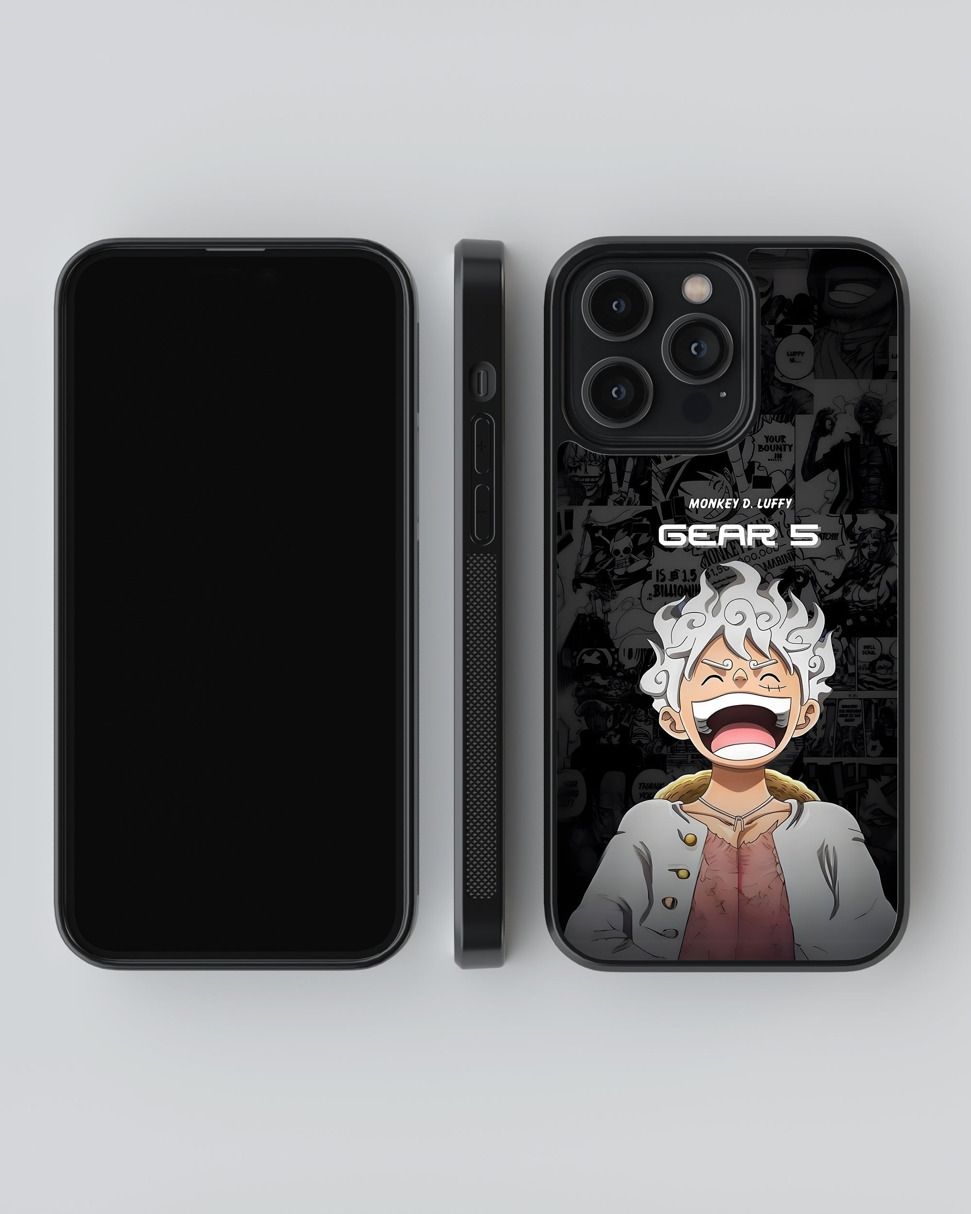 One Piece Mobile Cover (Luffy Gear 5 Black) Mobile Case by CoverMeUp - Style 4