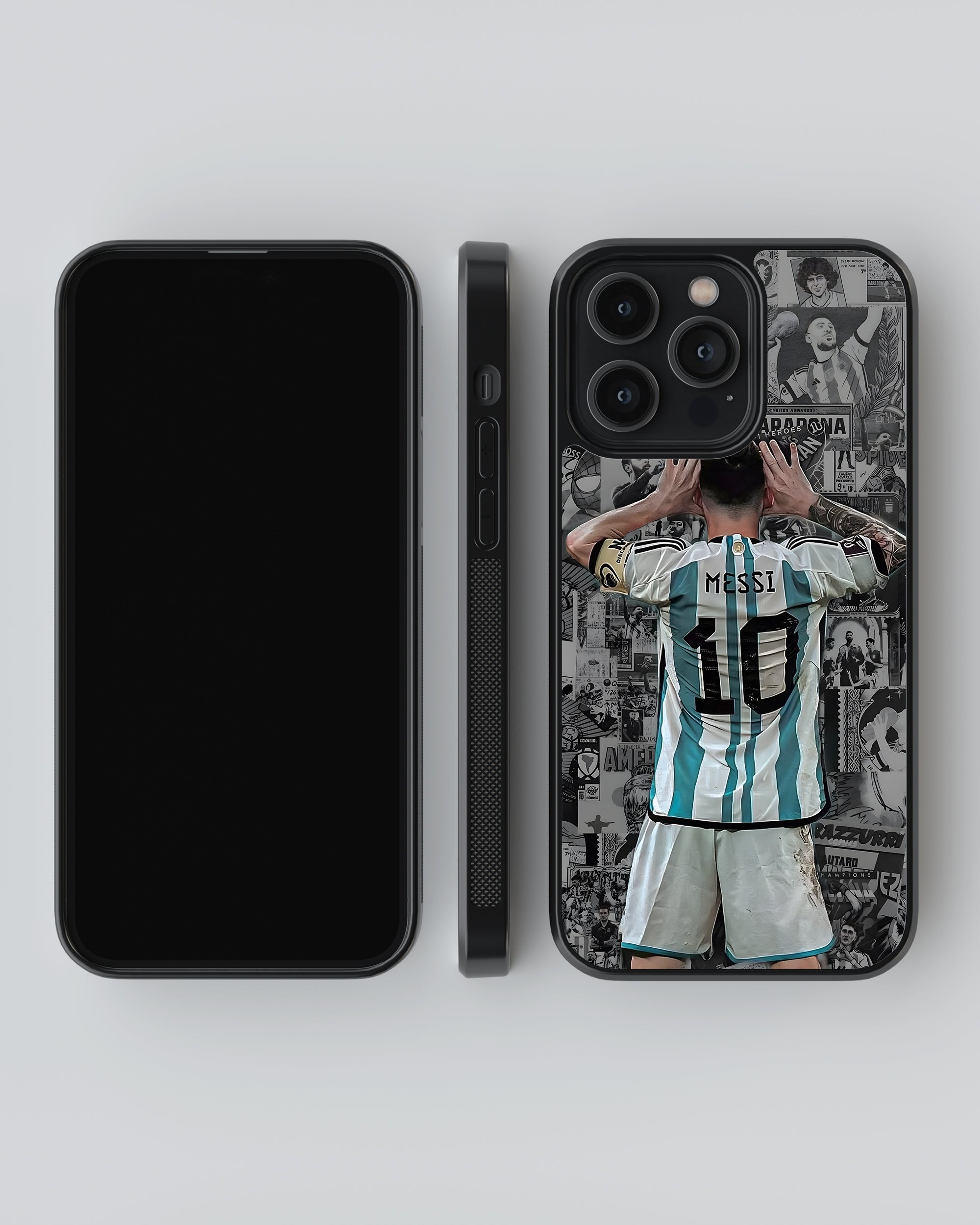 Football Mobile Cover (Messi Collage) Mobile Case by CoverMeUp - Style 4