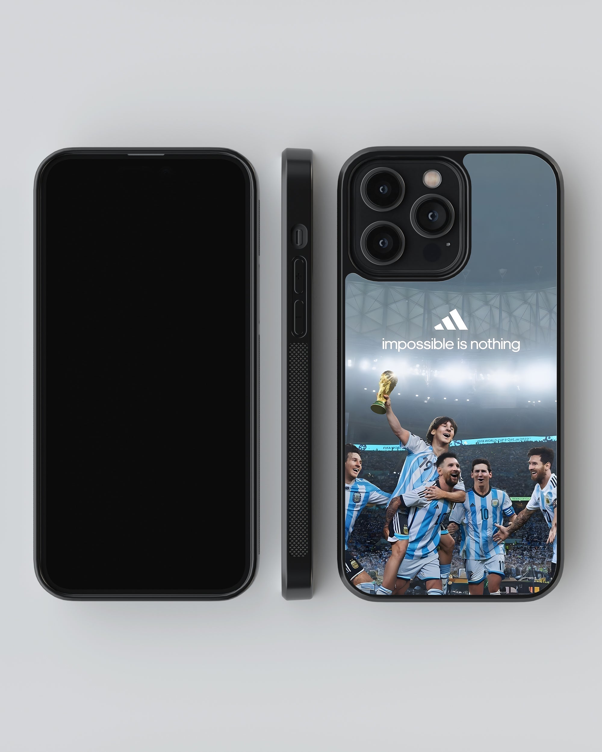 Football Mobile Cover (Messi Nothing is Impossible) Mobile Case by CoverMeUp - Style 4