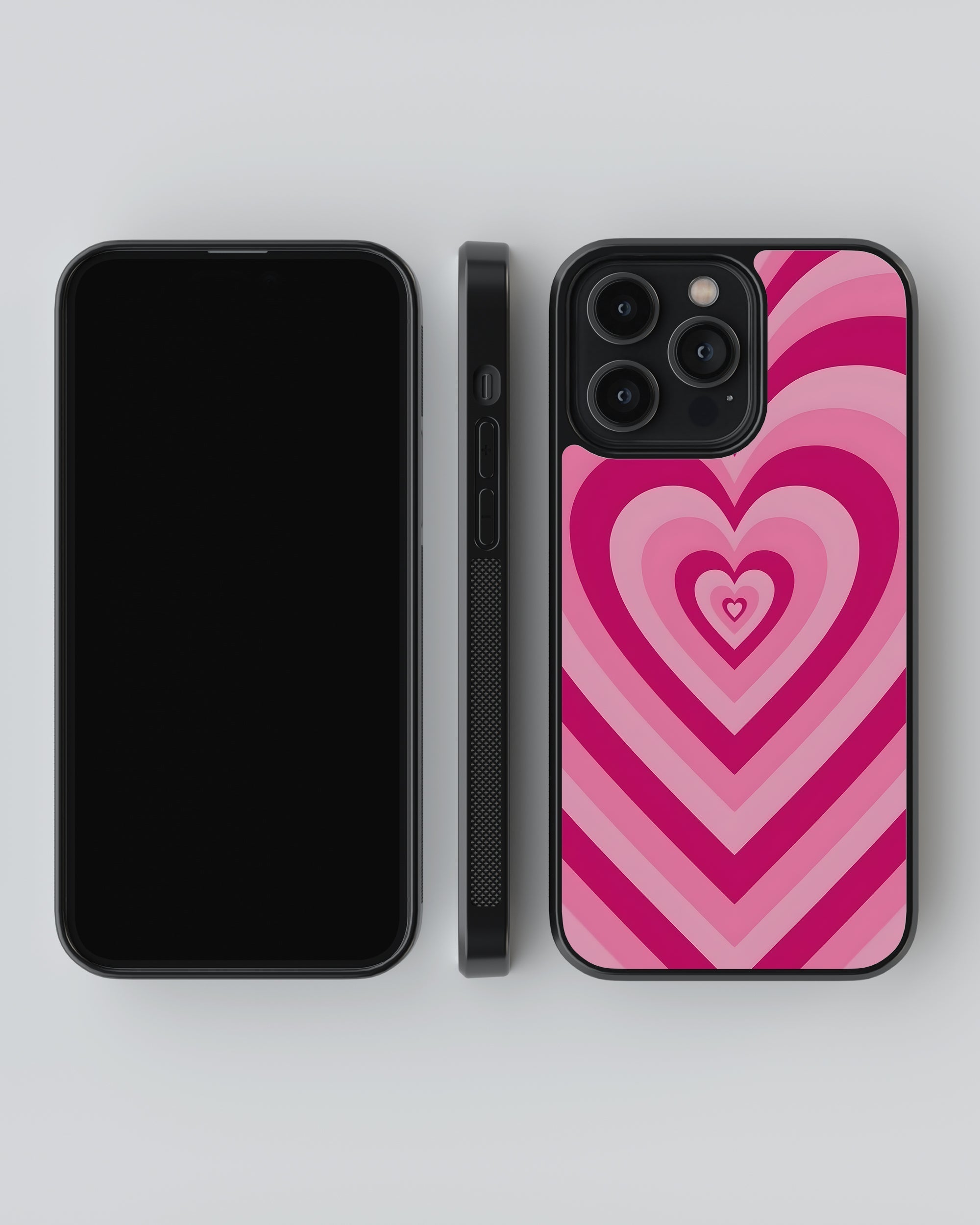 Y2K Mobile Cover (Pink Hearts) Mobile Case by CoverMeUp - Style 4