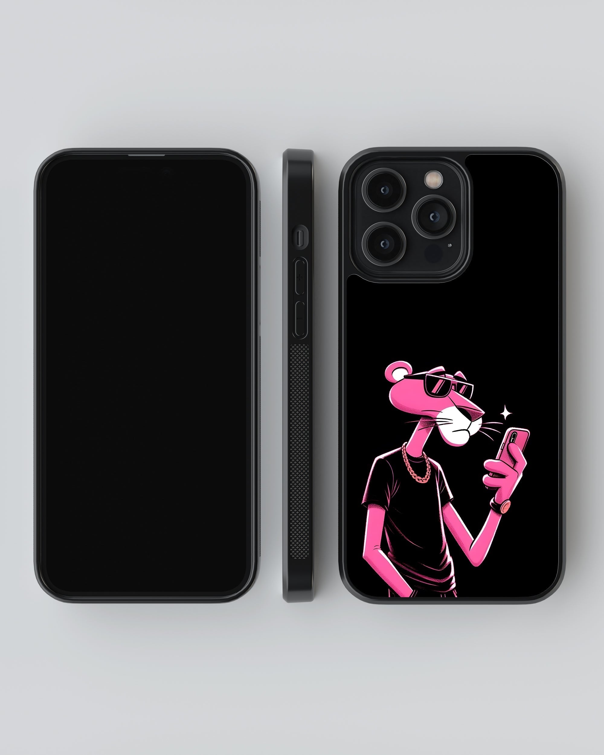 Cartoon Mobile Cover (Pink Panther Dark) Mobile Case by CoverMeUp - Style 4