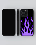 Y2K Mobile Cover (Purple Flame) Mobile Case by CoverMeUp - Style 4