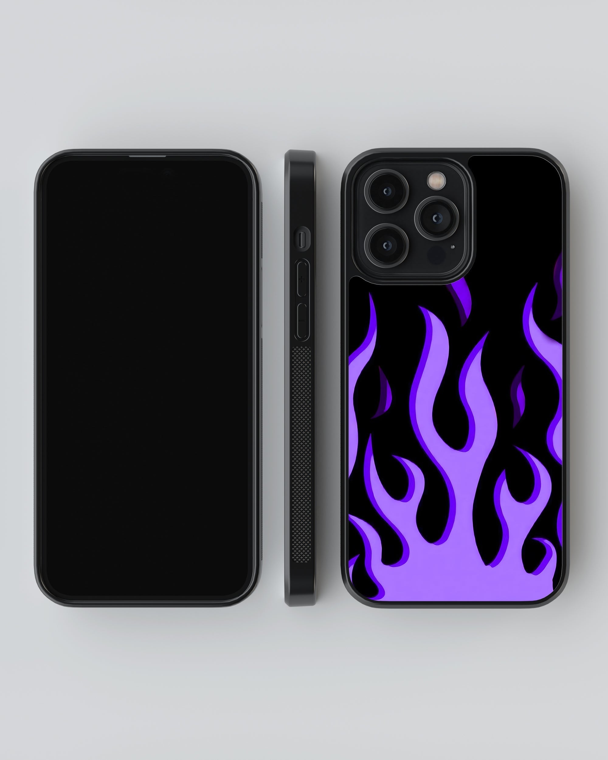 Y2K Mobile Cover (Purple Flame) Mobile Case by CoverMeUp - Style 4