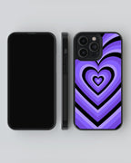 Y2K Mobile Cover (Purple Hearts) Mobile Case by CoverMeUp - Style 4