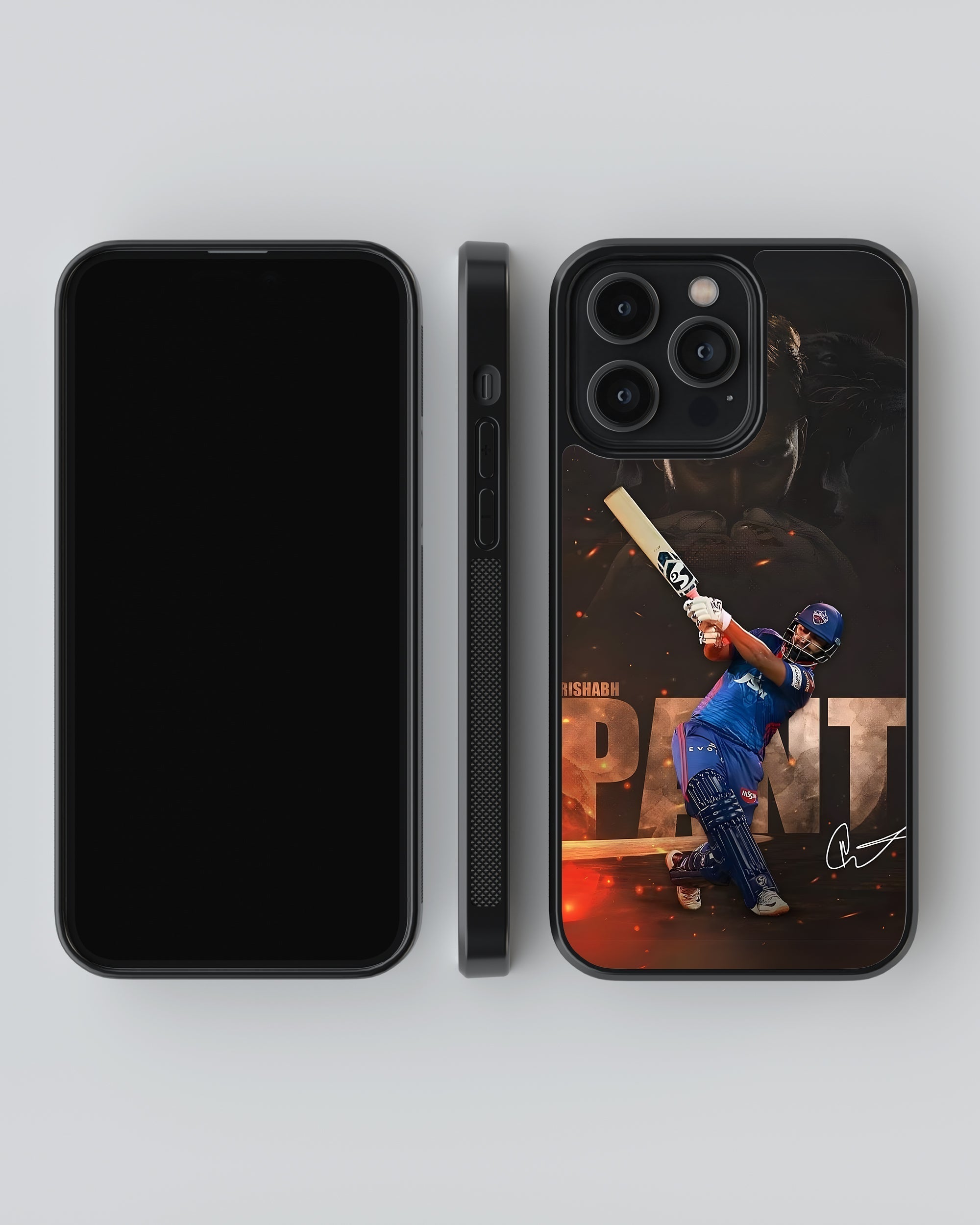 Cricket Mobile Cover (Rishabh Pant) Mobile Case by CoverMeUp - Style 4