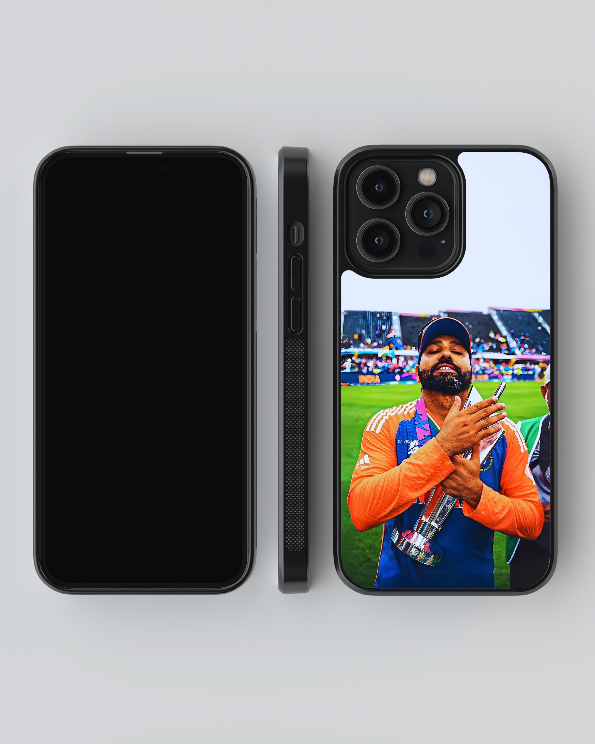 Cricket Mobile Cover (Rohit Sharma T20 Champion) Mobile Case by CoverMeUp - Style 4