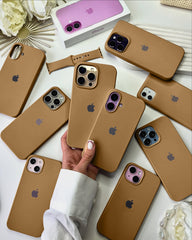 Liquid Silicon iPhone Case - Mocha Tan
