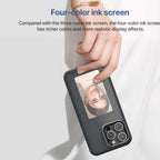 NFC DIY E-ink Screen Phone Case 16 Pro/16 Pro Max (Black) Mobile Case by CoverMeUp - Style 3