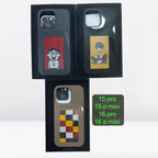 NFC DIY E-ink Screen Phone Case 16 Pro/16 Pro Max (Black) Mobile Case by CoverMeUp - Style 8