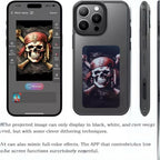 NFC DIY E-ink Screen Phone Case 16 Pro/16 Pro Max (Black) Mobile Case by CoverMeUp - Style 9