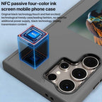 NFC DIY E-ink Screen Phone Case for S23 Ultra/S24 Ultra (GREY) Mobile Case by CoverMeUp - Style 5