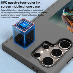NFC DIY E-ink Screen Phone Case for S23 Ultra/S24 Ultra (BLACK)